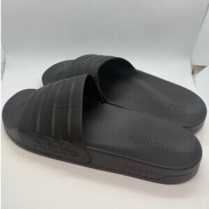 Adidas Adilette Shower Slides Men's US 11 Core All Black Slip On GZ3772